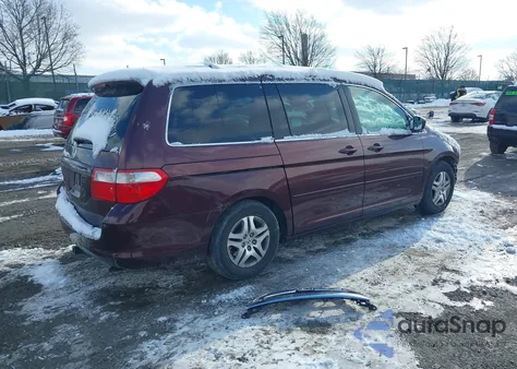 2007 Honda Odyssey Ex from USA, damaged, VIN 5FNRL384X7B070141